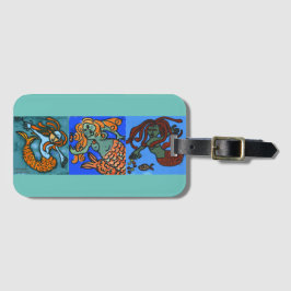 Etiqueta Para Maletas Sirena y Mermen
