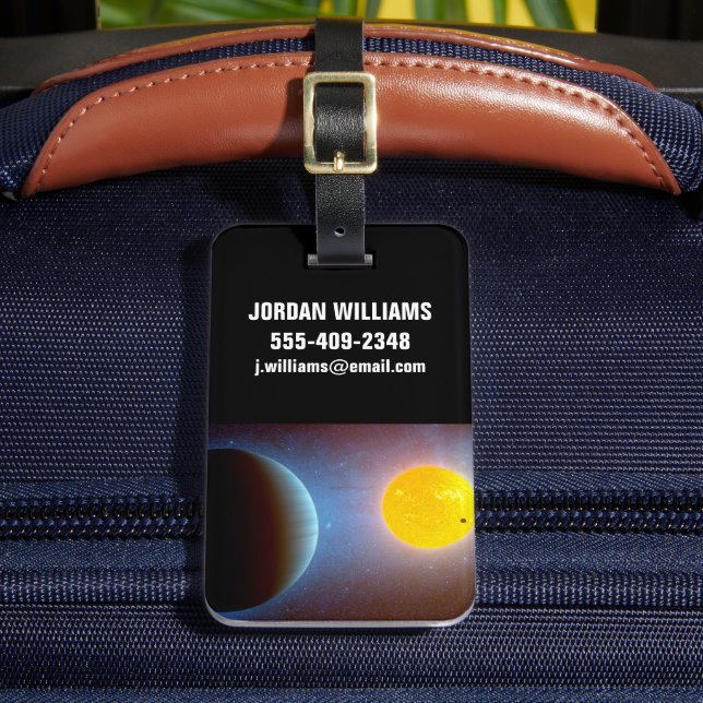 Etiqueta Para Maletas Sistema Estrella Kepler-10. (Anverso In situ 2)