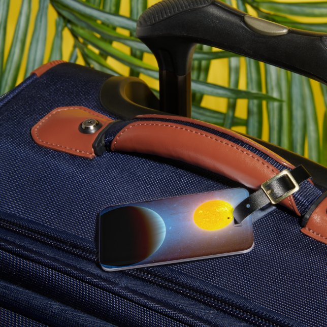 Etiqueta Para Maletas Sistema Estrella Kepler-10. (Anverso In situ 3)