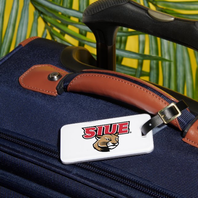Etiqueta Para Maletas SIUE Cougars (Anverso In situ 3)