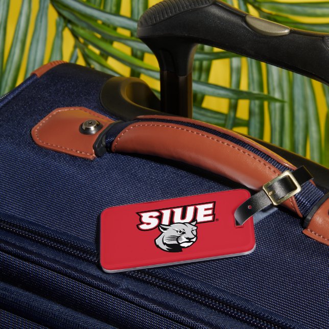 Etiqueta Para Maletas SIUE Cougars (Anverso In situ 3)