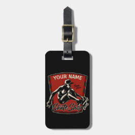 Etiqueta Para Maletas Skateboarding personalizada