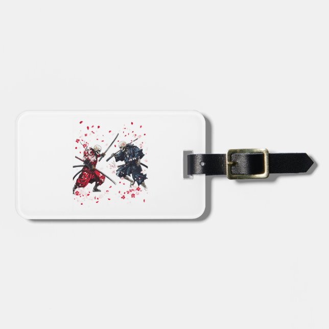 Etiqueta Para Maletas Skull Samurai Duel (Frente Horizontal)