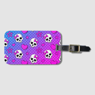 Etiqueta Para Maletas Skully Pop Kawaii