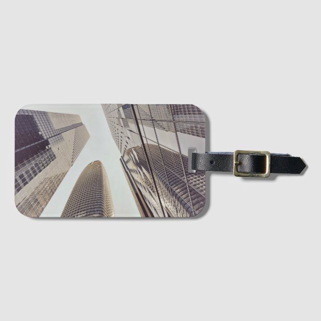 Etiqueta Para Maletas Skyline (Anverso horizontal)