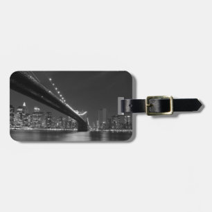 Etiqueta Para Maletas Skyline Black White New York