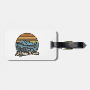Etiqueta Para Maletas Skyline Drive Virginia Retro
