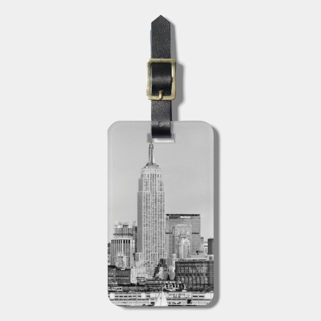 Etiqueta Para Maletas Skyline IV de NYC (Frente Vertical)