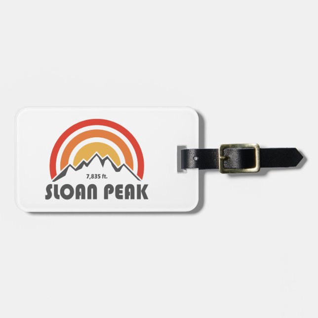 Etiqueta Para Maletas Sloan Peak Washington (Frente Horizontal)