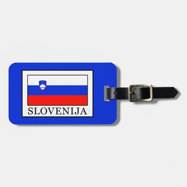 Etiqueta Para Maletas Slovenija (Frente Horizontal)