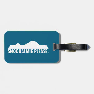 Etiqueta Para Maletas Snoqualmie Washington Por favor