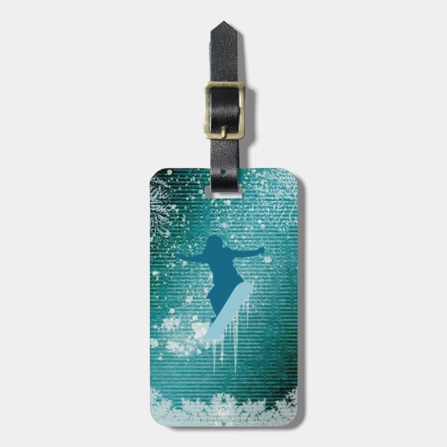 Etiqueta Para Maletas Snowboard (Frente Vertical)