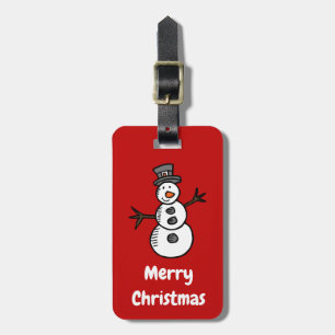 Etiqueta Para Maletas Snowman