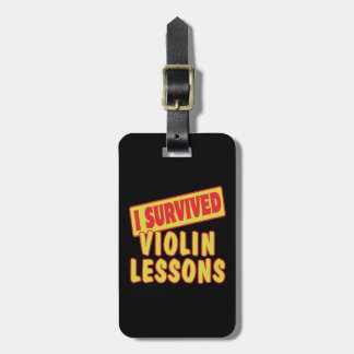ETIQUETA PARA MALETAS SOBREVIVÍ LECCIONES DE VIOLÍN