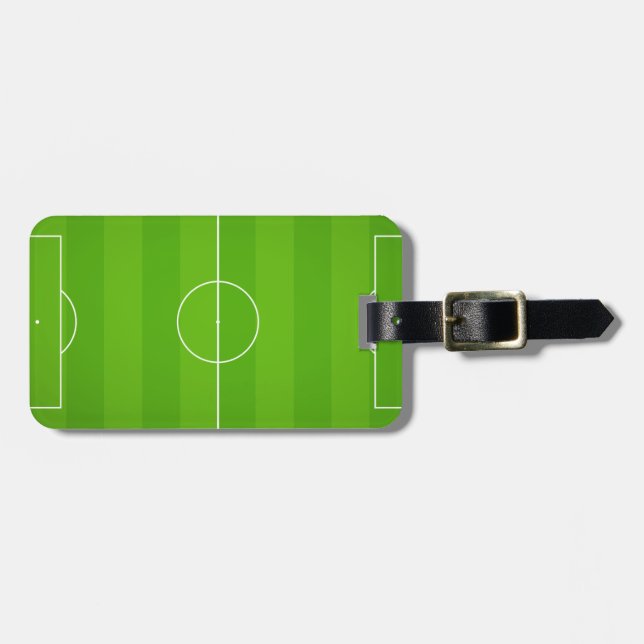 Etiqueta Para Maletas Soccer field Football (Frente Horizontal)