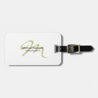 Sofisticado Monograma Script Inicial Moderno