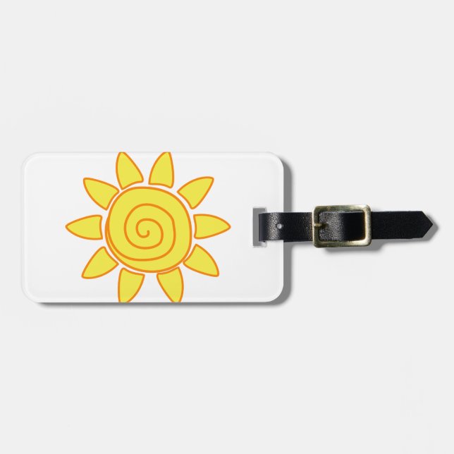 Etiqueta Para Maletas sol (Frente Horizontal)