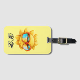 Etiqueta Para Maletas Sol monogramado