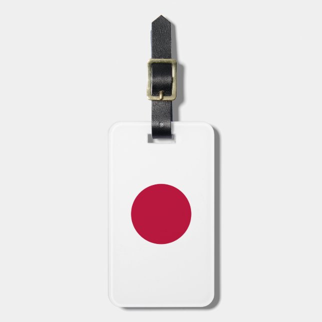 Etiqueta Para Maletas Sol Rojo Japón (Frente Vertical)