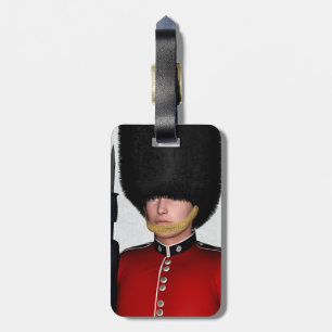 Etiqueta Para Maletas Soldado de la Guardia Real Británica Arte de Londr