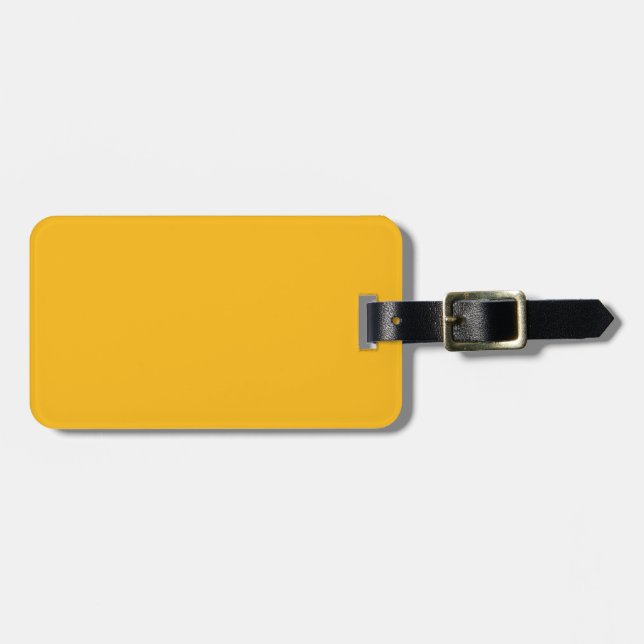 Etiqueta Para Maletas Sólido azafrán amarillo / oro (Frente Horizontal)