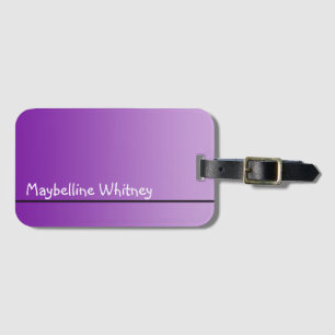 Etiqueta Para Maletas Sólo Gradients Color - púrpura + tu idea