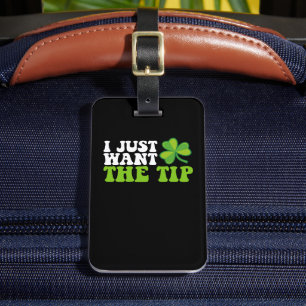 Etiqueta Para Maletas Solo quiero el día del Shamrock St Patrick