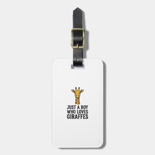 Etiqueta Para Maletas Solo un chico que ama las jirafas Camiseta de jira
