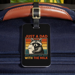 Etiqueta Para Maletas Solo Un Papá Que Siempre Regresó Con La Leche
