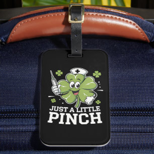 Etiqueta Para Maletas Solo Un Poco De Pinch Enfermera Día De San Patrici