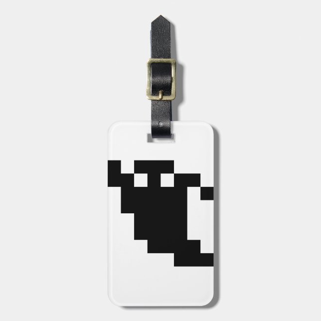 Etiqueta Para Maletas Sombra de fantasma de 8 bits (Frente Vertical)