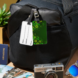 ETIQUETA PARA MALETAS SOMBRAS BRILLANTES DE VERDE SAN PATRICKS DAY SHAMR