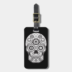 Etiqueta Para Maletas Sonriente Sugar Skull