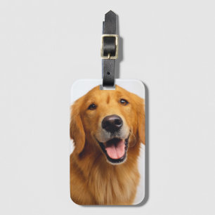 Etiqueta Para Maletas Sonrisa de Golden Retriever