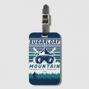 Etiqueta Para Maletas Souvenirs para esquiar de la montaña Maine Vintage