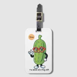 Etiqueta Para Maletas Soy como un Gran Dill   lucir gafas de sol