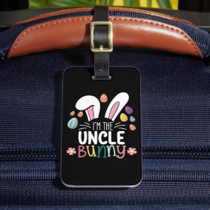 Etiqueta Para Maletas Soy el tío de los conejitos de la familia de Pascu