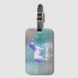 Etiqueta Para Maletas Sparkly Unicorn