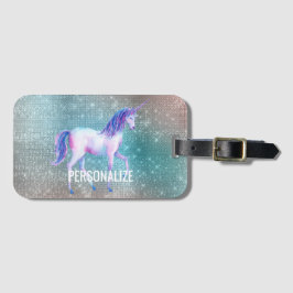 Etiqueta Para Maletas Sparkly Unicorn