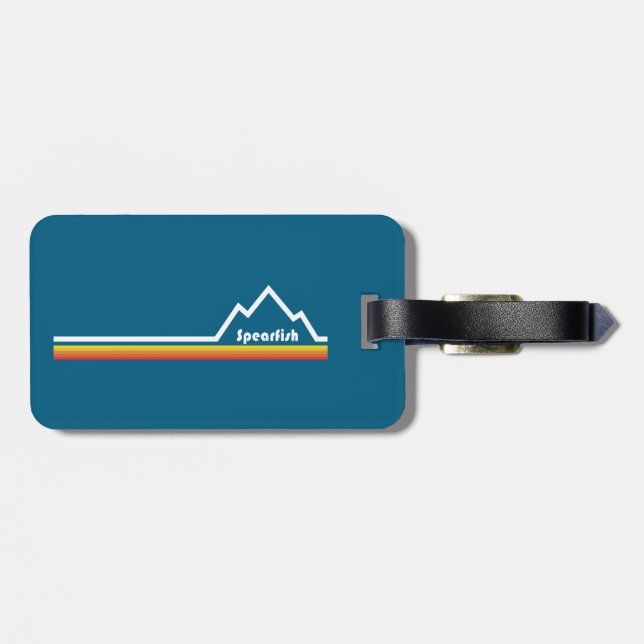 Etiqueta Para Maletas Spearfish Dakota del Sur (Atrás Horizontal)