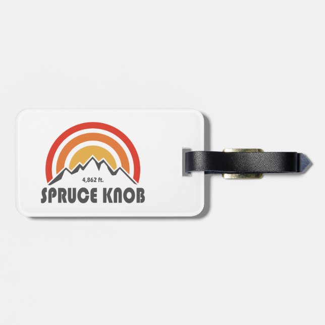 Etiqueta Para Maletas Spruce Knob (Atrás Horizontal)