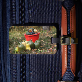 Etiqueta Para Maletas Squash Country Garden Harvest Personalizado