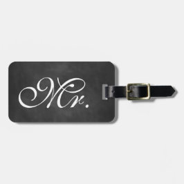 Etiqueta Para Maletas Sr. Chalkboard Luggage Tag