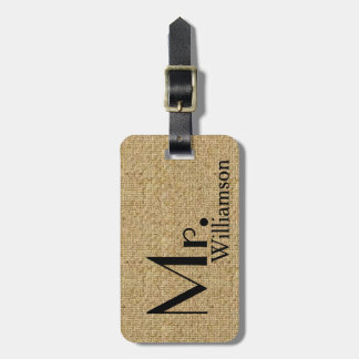 Etiqueta Para Maletas Sr. rústico Travel Luggage Tag Newly de la