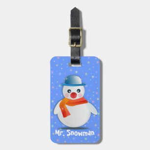 Etiqueta Para Maletas Sr. Snowman