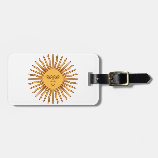 Etiqueta Para Maletas Sr. Sun (Frente Horizontal)