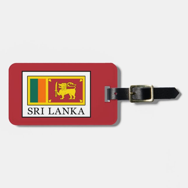 Etiqueta Para Maletas Sri Lanka (Frente Horizontal)