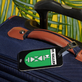 Etiqueta Para Maletas St. Gallen, Suiza | Escudo de armas