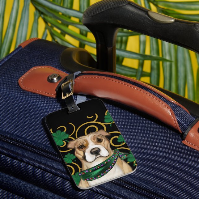 ETIQUETA PARA MALETAS STAFFORDSHIRE TERRIER (Anverso In situ 1)