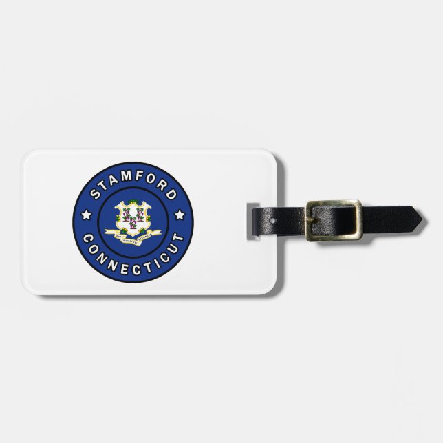 Etiqueta Para Maletas Stamford Connecticut (Frente Horizontal)